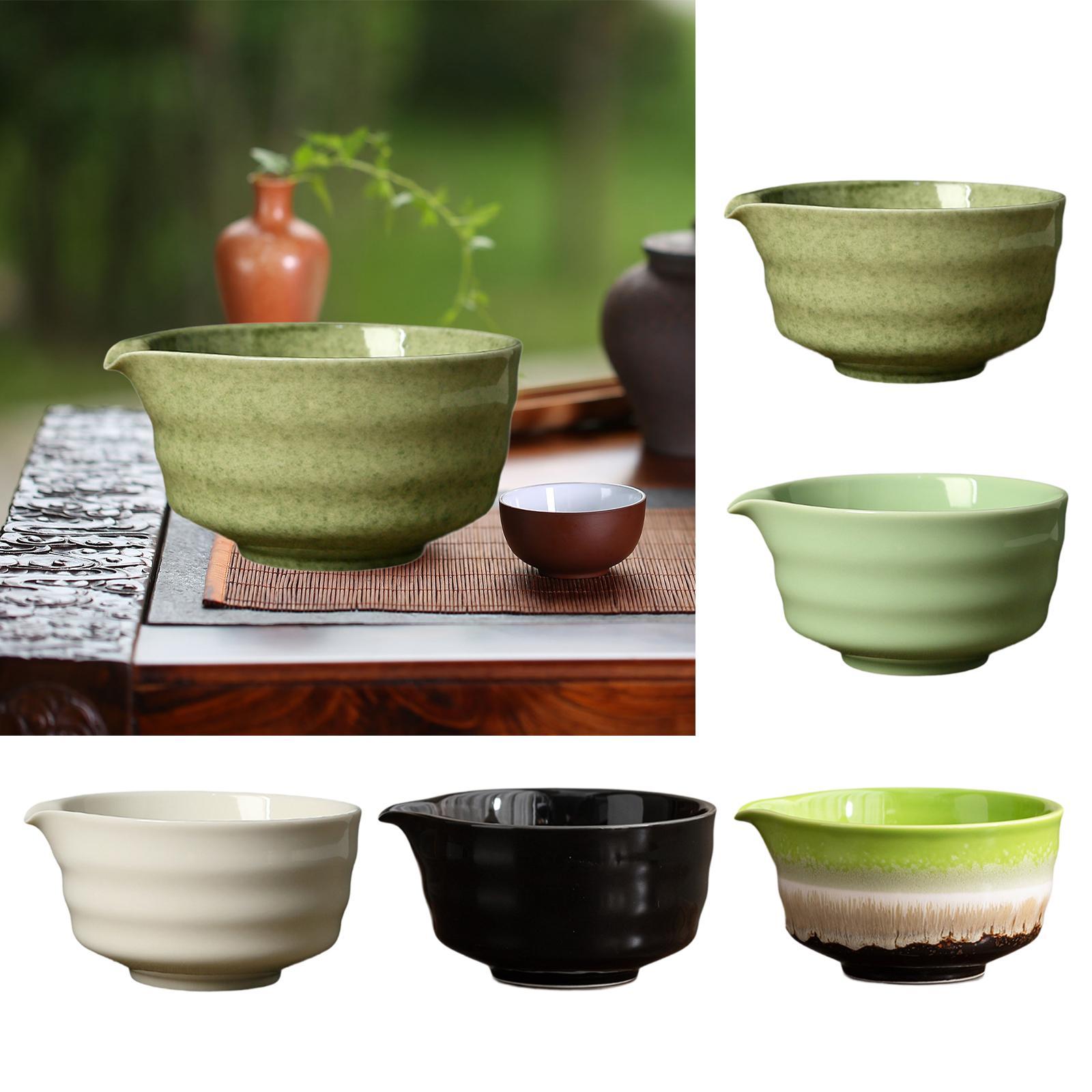 Japanese Tea - Mangkuk Matcha Keramik dengan Cerat Cangkir