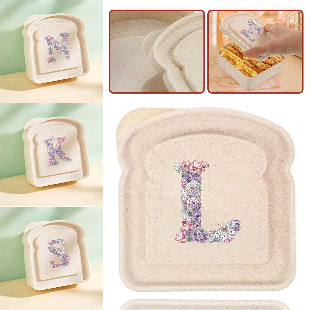 Bento Box - Kotak Penyimpanan Sandwich Bentuk Roti Panggang,