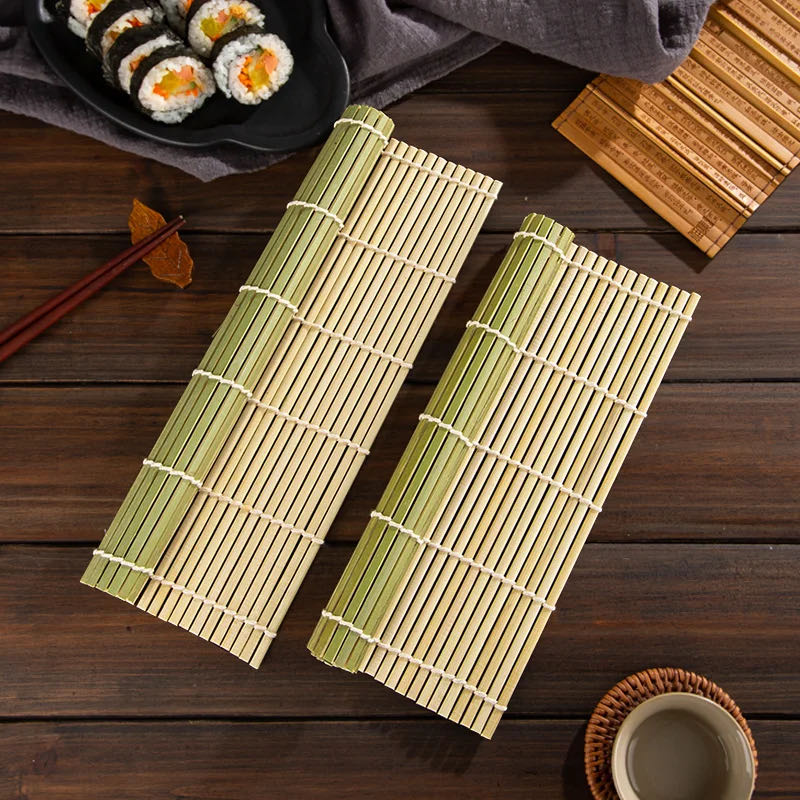 Sushi Making Kit - Alat dapur Sushi bambu tatakan Putar