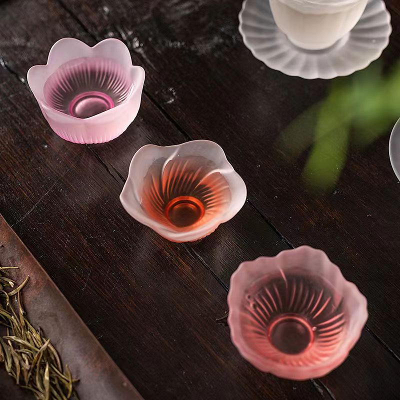 Japanese Snacks - Mangkuk kaca tahan panas warna pink