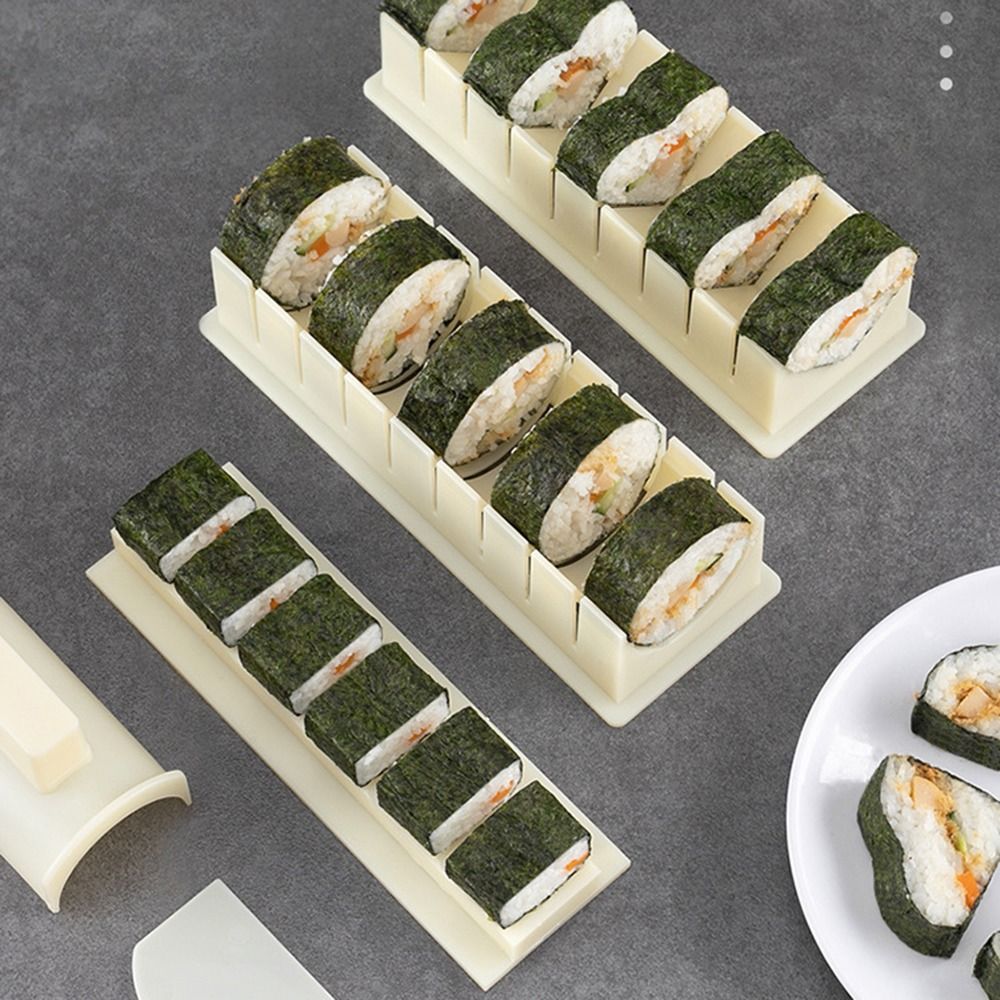 Sushi Making Kit - 3pcs/set Peralatan Pembuat Sushi Plastik Bentuk