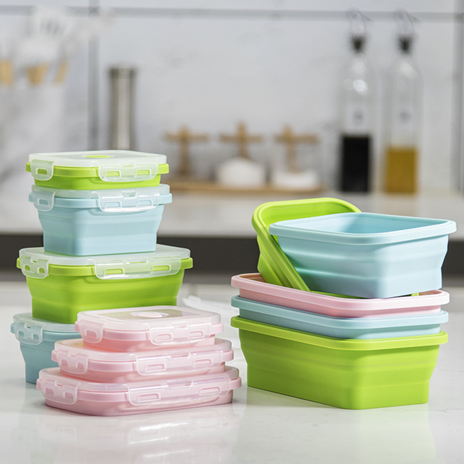 Bento Box - Kotak Makan Siang Silikon Food Grade,