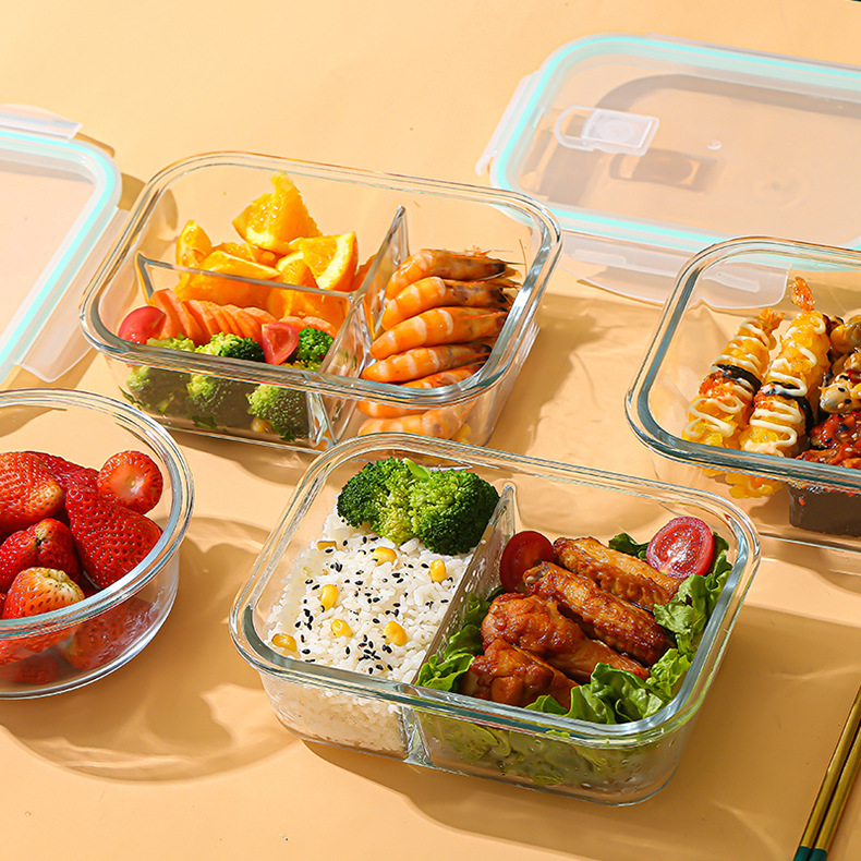 Bento Box - Kotak Penyimpanan Makanan Kaca Borosilikat Tinggi