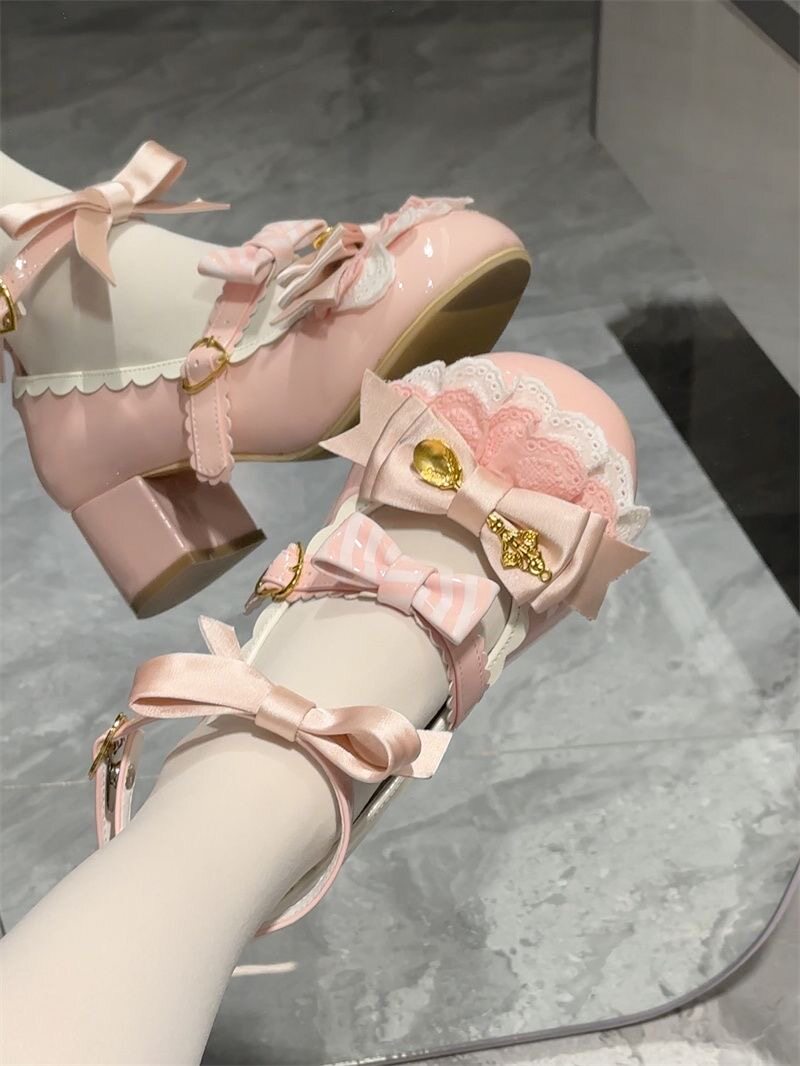 Sepatu Lolita Kawaii dengan Ge - Japanese Tea ulasan dan harga