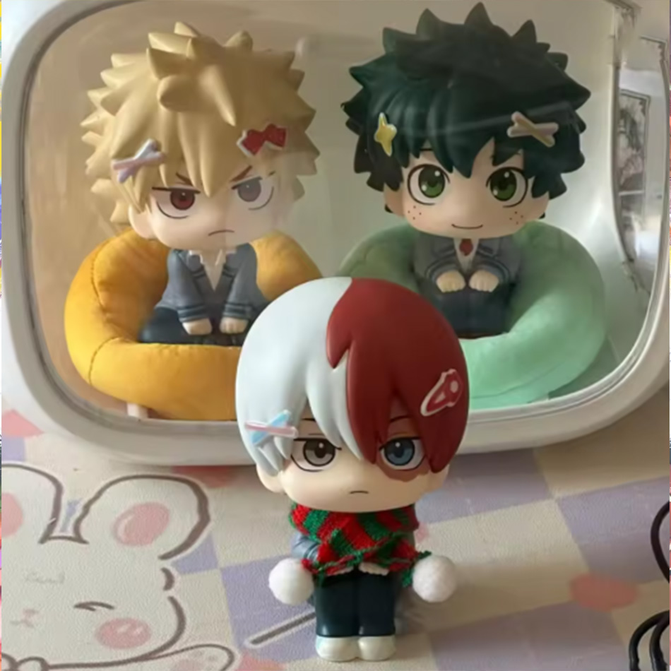 Set Figur PVC Chibi My Hero Ac - Furoshiki ulasan dan harga