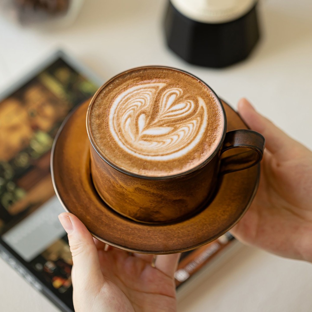 Set Cangkir dan Piring Kopi Re - Japanese Pottery ulasan dan harga