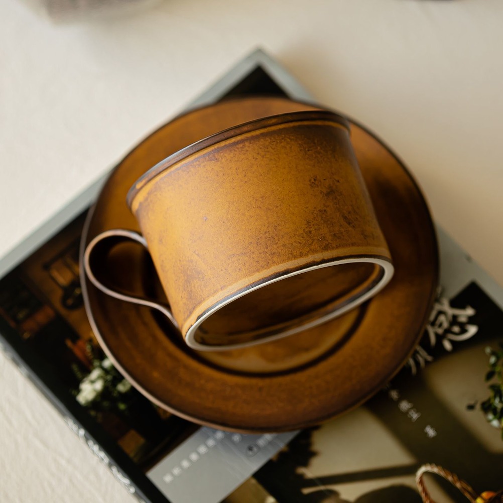 Set Cangkir dan Piring Kopi Re - Japanese Pottery ulasan dan harga