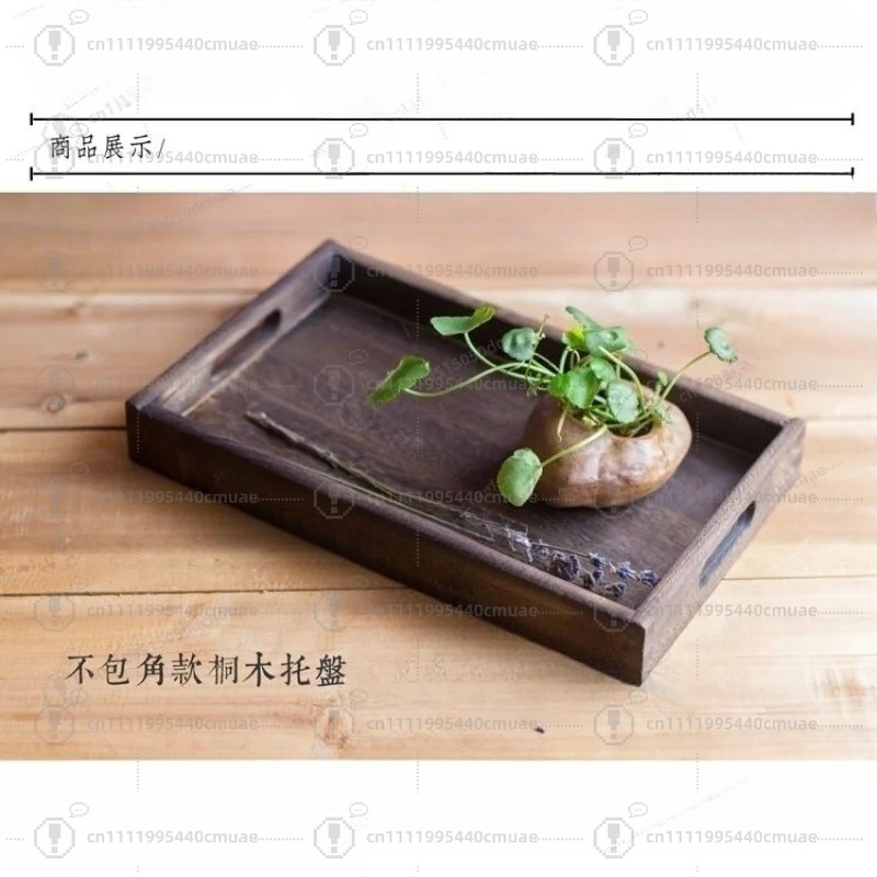 Nampan paulownia gaya Jepang,  - Japanese Snacks ulasan dan harga