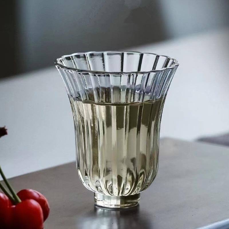 Cangkir Teh Kaca Desain Bunga  - Japanese Tea ulasan dan harga