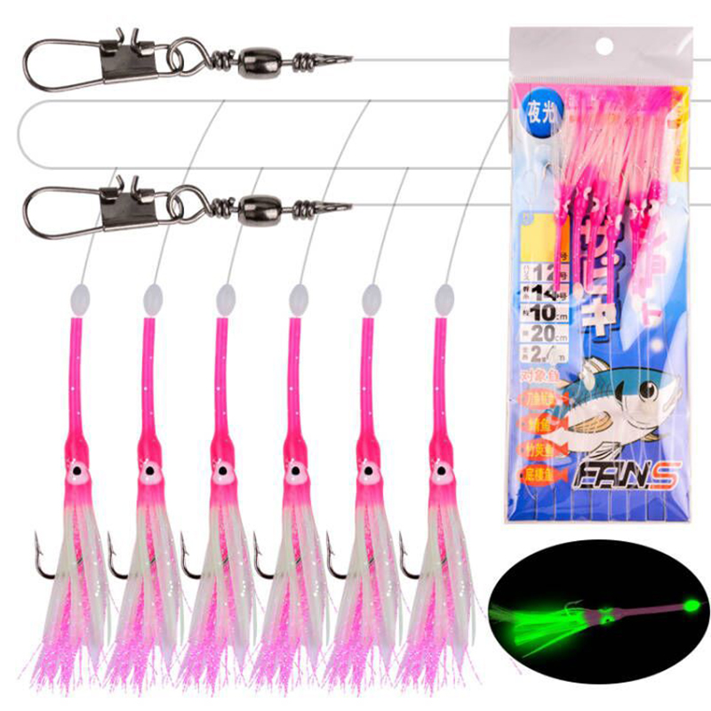 6-hook bercahaya gurita makare - Furoshiki ulasan dan harga